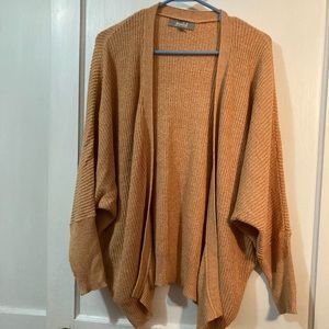 Tan long sleeve, batwing cardigan